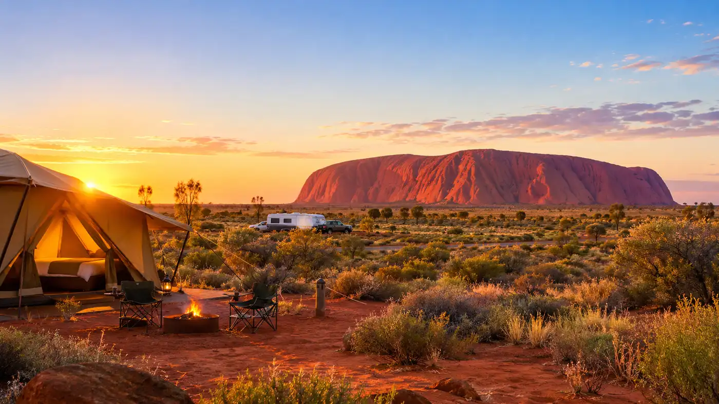 Camping at Uluru: Campgrounds, Caravan Parks, and Glamping